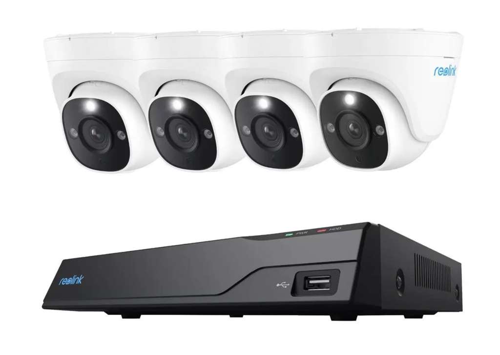 Reolink 4x 12mp CCTV cameras with NVR - Online only