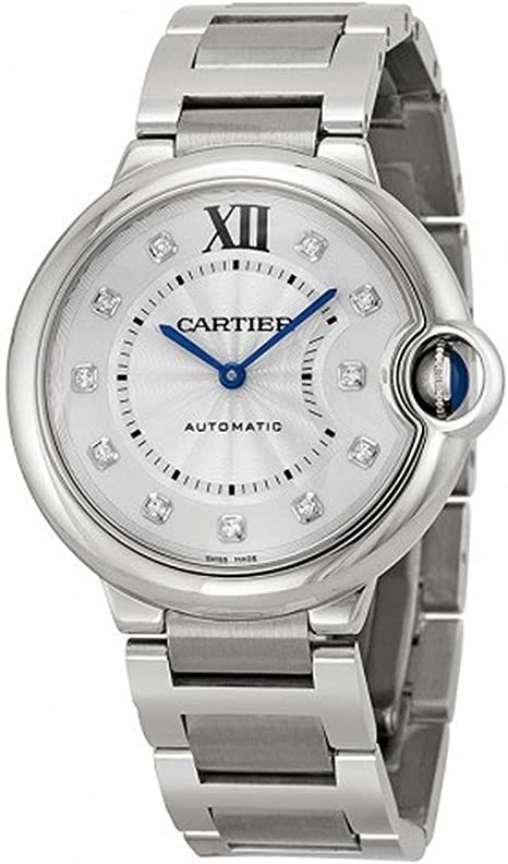 CARTIER Men's we902075 Analog Display Automatic From WIND Silver Watch